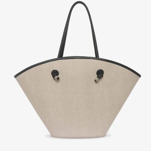 Anine Bing Large Taylin Linen Tote Bag - Picture 5 of 11